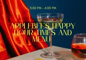 Applebee's Happy Hour Times and Menu