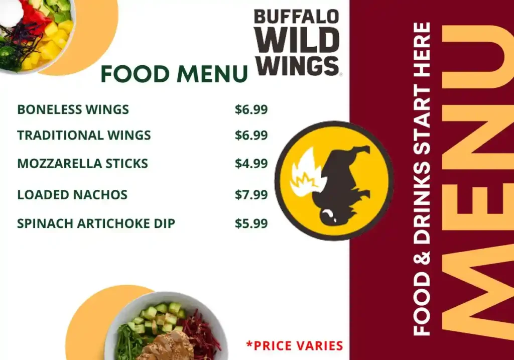 Buffalo Wild Wings Food Menu