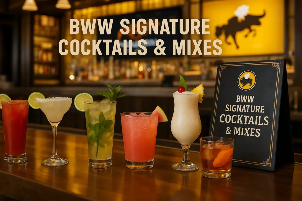 Buffalo Wild Wings Beer Menu & Prices 2025 B-Dubs 2 BWW Signature Cocktails & Mixes